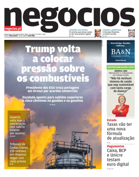 Cover of Jornal de Negocios
