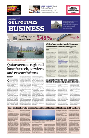 Cover of Gulf Times Business