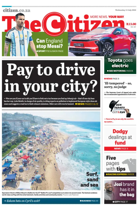 Cover of The Citizen (KZN)