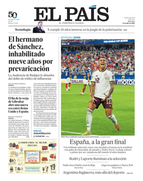 Cover of EL PAIS Andalucia
