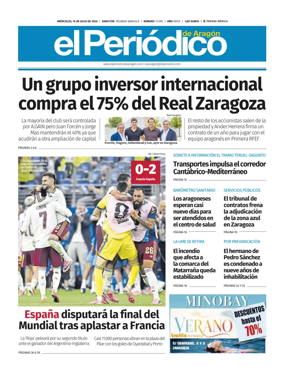 Cover of El Periodico Aragon