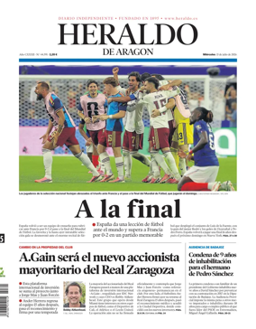 Cover of Heraldo de Aragon