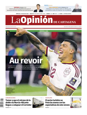 Cover of La Opinion de Murcia (Cartagena)