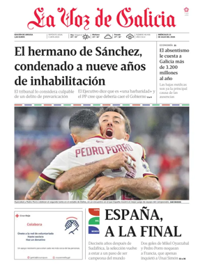 Cover of La Voz de Galicia (Arousa)