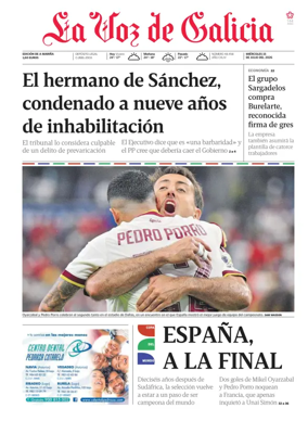 Cover of La Voz de Galicia (Viveiro)