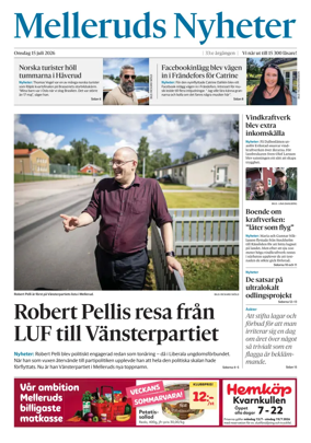 Cover of Melleruds Nyheter