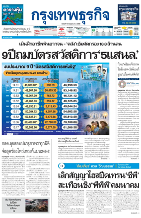 Cover of Krungthep Turakij