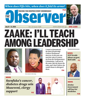 Cover of The Observer (Uganda)
