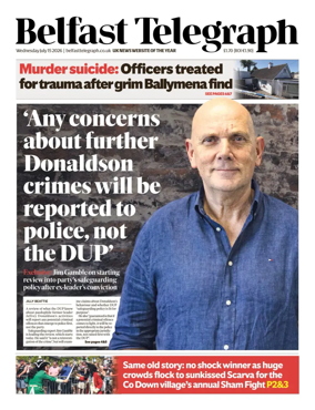 Cover of Belfast Telegraph