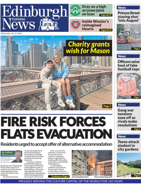 Cover of Edinburgh Evening News