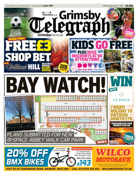 Cover of Grimsby Telegraph