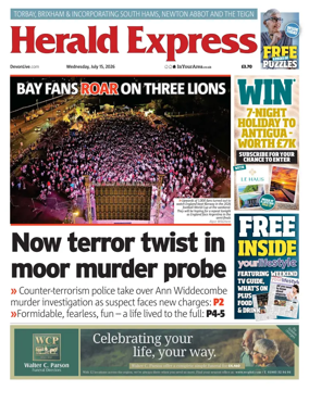 Cover of Herald Express (Torbay Brixham & South Hams Edition)