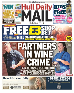 Cover of Hull Daily Mail