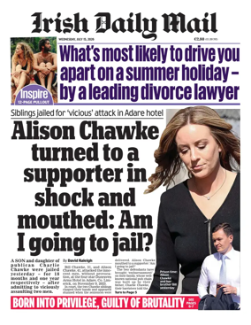 Cover of Irish Daily Mail