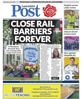 Cover of Lancashire Evening Post