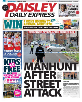 Cover of Paisley Daily Express