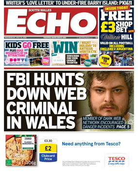 Cover of South Wales Echo