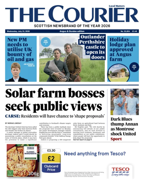 Cover of The Courier & Advertiser (Angus and Dundee)
