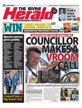 Cover of The Irvine Herald and Kilwinning Chronicle