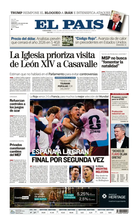 Cover of El Pais (Uruguay)