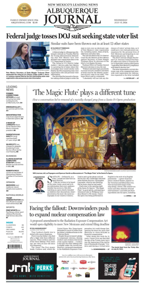 Cover of Albuquerque Journal