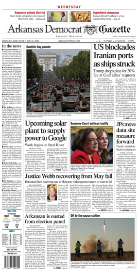 Cover of Arkansas Democrat-Gazette