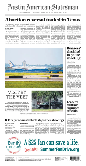 Cover of Austin American-Statesman