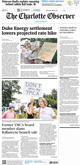 Cover of The Charlotte Observer