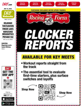 Cover of Daily Racing Form National Digital Edition