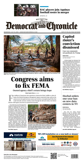 Cover of Democrat and Chronicle