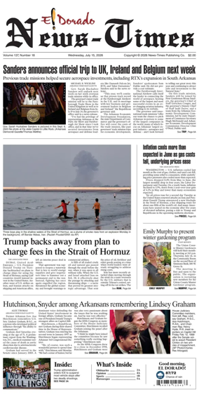 Cover of El Dorado News-Times (VCID - Camden News)