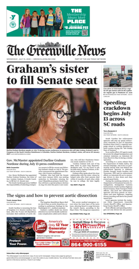 Cover of The Greenville News