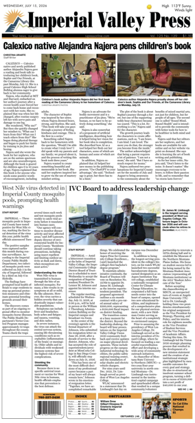 Cover of Imperial Valley Press
