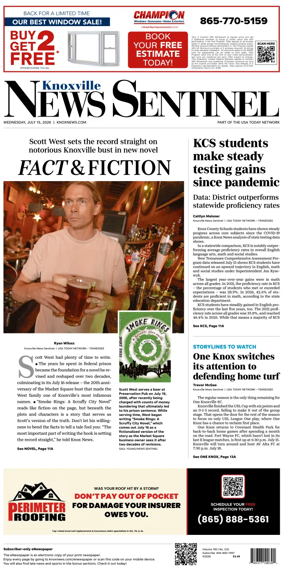 Cover of Knoxville News Sentinel