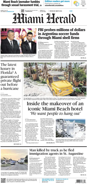 Cover of Miami Herald