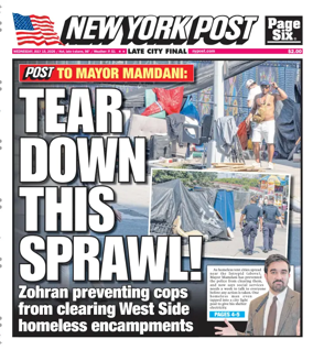 Cover of New York Post