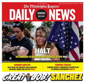 Cover of Philadelphia Daily News