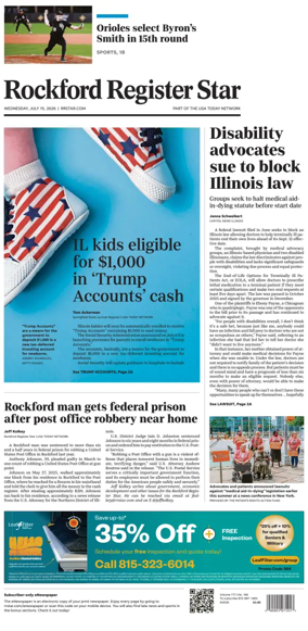 Cover of Rockford Register Star