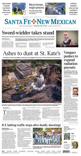 Cover of Santa Fe New Mexican