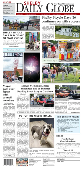 Cover of Shelby Daily Globe