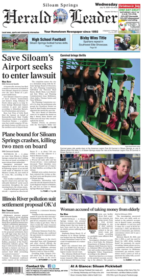 Cover of Siloam Springs Herald Leader