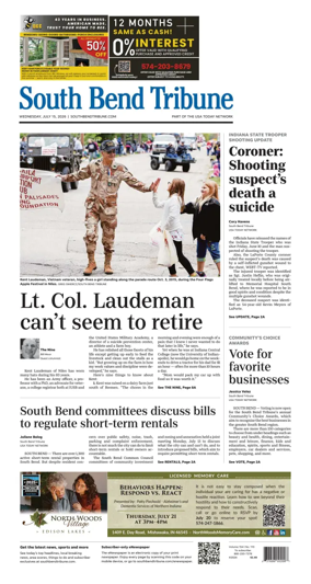 Cover of South Bend Tribune