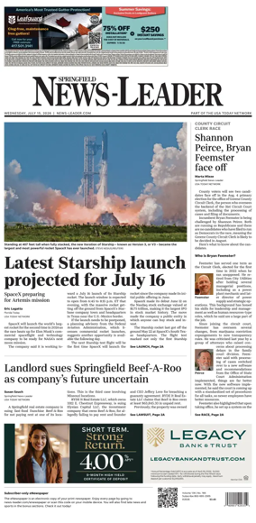 Cover of Springfield News-Leader