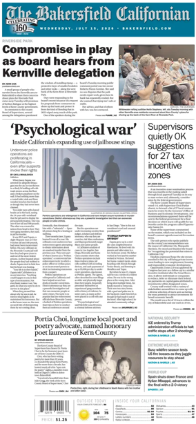 Cover of The Bakersfield Californian