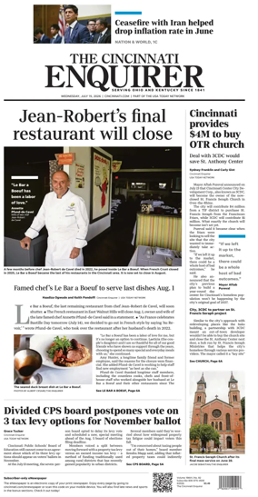 Cover of The Cincinnati Enquirer