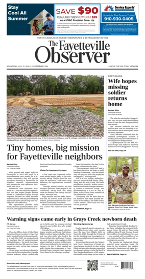 Cover of The Fayetteville Observer
