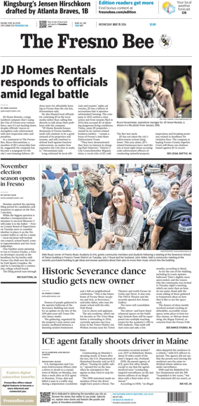 Cover of The Fresno Bee
