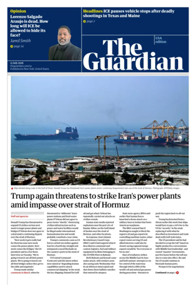 Cover of The Guardian (USA)