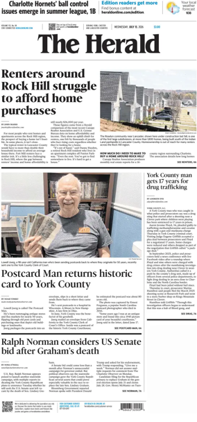 Cover of The Herald (Rock Hill)