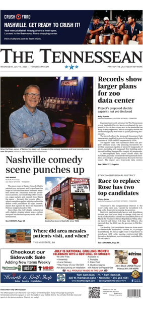 Cover of The Tennessean